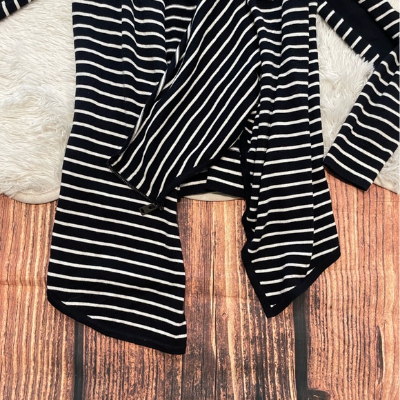 All Saints Drina Wool Striped Sweater Cardigan - Picture 4 of 9